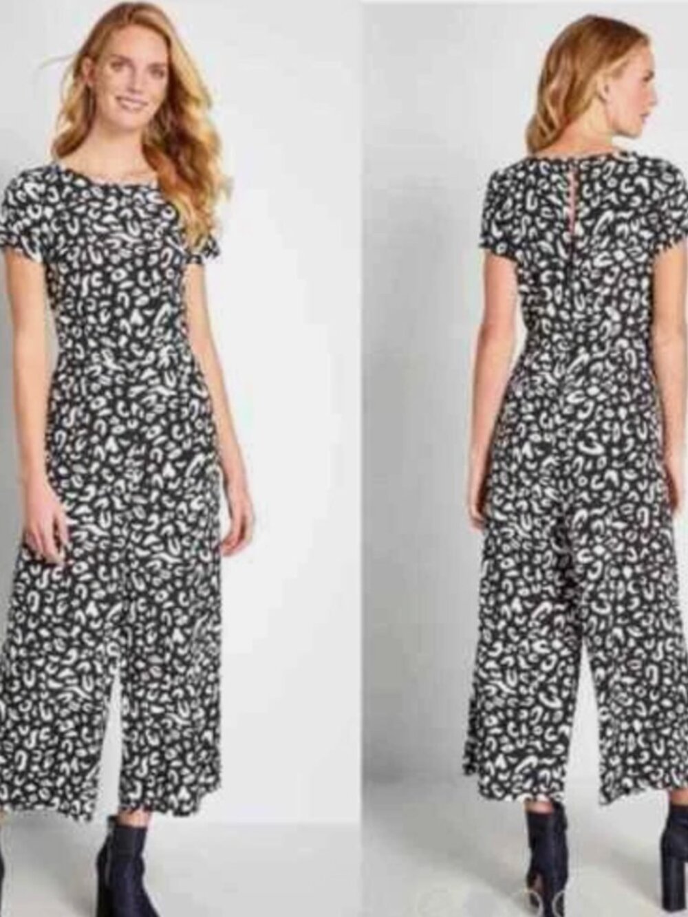 Modcloth Leopard Print Jumpsuit